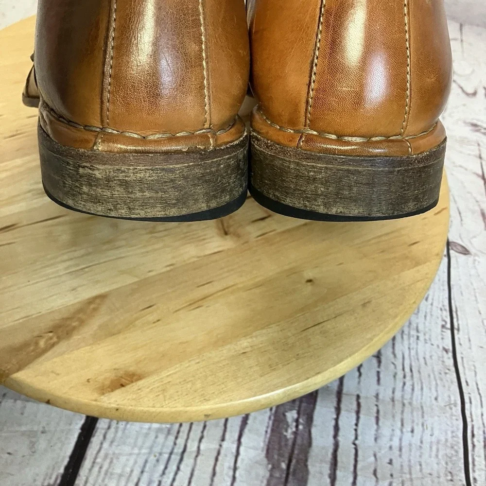 Sketchers Collection Italy‎ Shoes Mens Size 10.5 Brown Leather Slip On Loafers